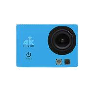 LuckyZA 4K 1080p wifi fotocamera impermeabile telecomando 2.4G schermo da 2 pollici registrazione in loop digitale Action Cam videocamera con kit di accessori,Blue