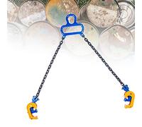 Luckyzl G80 Catena per Sollevamento, 2t Imbracatura a Catena di Gambe Quattro, Le Pinze Sono Adatte per Il Sollevamento di Vari Fusti di Olio, Compresi Grandi e Piccoli Fusti di Olio in Acciaio Senza