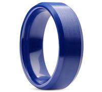 Lucleon by Trendhim Anello da uomo | bianco spazzolato e lucido con bordo smussato in ceramica | ceramica | design danese | forma classica | bianco, 55mm, Ceramica, Nessuna pietra preziosa