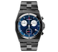 Lucleon by Trendhim | Orologio cronografo in acciaio inox Lerrick Ray | data, cronometro e cronografo | Impermeabile fino a 50 metri | Design danese, Nero , Bracciale