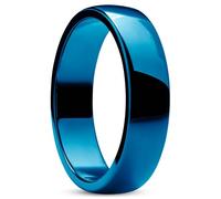 Lucleon Trendhim Anello da uomo | Acciaio inossidabile spazzolato e lucidato | Acciaio inossidabile 316L e rivestimento PVD | Design danese | a forma di D e finiture, 70mm, Metallo, Nessuna pietra