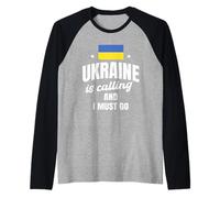 LUcraina Chiama e Devo Andare a Dire in Viaggio ucraino Maglia con Maniche Raglan