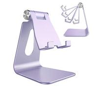 Lucrave Supporto per Telefono Regolabile, Supporto per Telefono Multi-Angolo per iPhone 16 15 14 13 Pro Max 12 11 Xs Max X 8 7 6 Plus Samsung S10 S9, Tutti gli Smartphone, Viola