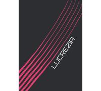 Lucrezia - Quaderno con nome personalizzato a righe senza margine - Nero: Taccuino a righe - Formato B5 - Copertina flessibile - 100 pagine