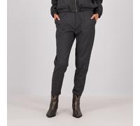 LUCREZIA SCIORTINO Pantaloni a carota in grisaglia spinata con elastico in vita