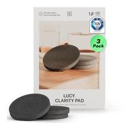 LUCY® 3x Filtri Clarity Pad per Caraffa Filtrante LUCY® - Filtro Depuratore Acqua, Carboni Attivi - Purificatore acqua per la rimozione di cloro, inquinanti vari e metalli pesanti