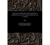 Lucy E Parsons Anarchism (Tascabile)