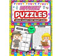 Lucy Hargrove Difficult puzzle brain games for smart kids ages 8 to1 (Tascabile)
