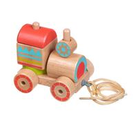 Lucy & Leo trenino di legno da tirare - puzzle, 6 pezzi