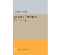 Lucy McDiarmid Auden's Apologies for Poetry (Copertina rigida)