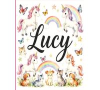 Lucy Personalized Coloring Book: This fun and engaging kids coloring book features a bright, glossy cover with a cool original girl-themed design and ... and screen-free fun at home or on the go.