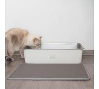 LucyBalu® Loomat Tappetino antiscivolo a due strati per lettiera I Grigio