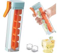 LUCYLANKER Sei Vassoi Quadrati per Cubetti di Ghiaccio, Stampi per Cubetti di Ghiaccio Portatili, Cubetti di Ghiaccio Facili da Rilasciare e Pulire, Perfetti per Feste, Cocktail, Whisky (Arancia)