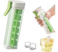 LUCYLANKER Sei Vassoi Quadrati per Cubetti di Ghiaccio, Stampi per Cubetti di Ghiaccio Portatili, Cubetti di Ghiaccio Facili da Rilasciare e Pulire, Perfetti per Feste, Cocktail, Whisky (Verde)