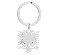 LUDAKE Albanian Eagle Portachiavi portatile con ciondolo portachiavi alla moda a forma di aquila portachiavi accessorio per zaino borsa