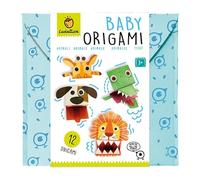 Ludattica - Baby Origami - 12 Origami da Creare - età 3+ - Confezione in Morbido Panno - Made in Italy