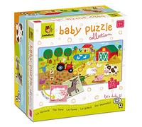 Ludattica - Baby puzzle La Fattoria - Puzzle 32 pezzi bambini 2+ - Due giochi in uno - Dimensione 67 x 32 cm - Made in Italy