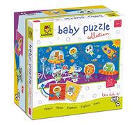 Ludattica - Baby puzzle Lo Spazio - Puzzle 32 pezzi bambini 2+ - Due giochi in uno - Dimensione 67 x 32 cm - Made in Italy