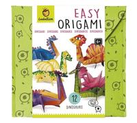Ludattica - Easy Origami Dinosauri - 12 origami da creare - età 6+ - Confezione in morbido panno - Made in Italy
