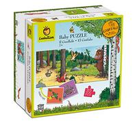 Ludattica - Giochi del Gruffalò - Baby puzzle - puzzle bambini 2 anni - Puzzle Double Face 32 pezzi - Due giochi in uno - Dimensione 67 x 32 cm - Made in Italy