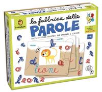 Ludattica - Giochi Montessori 5 anni+ - giochi educativi - La fabbrica delle parole - impara a leggere e a scrivere in modo divertente - Made in Italy