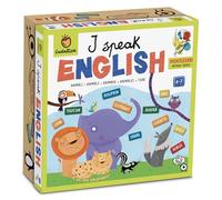 Ludattica | I Speak English | Giochi Montessori | Gioco educativo per Bambini 4+ | Gioco per Imparare l'inglese | Gioco Made in Italy