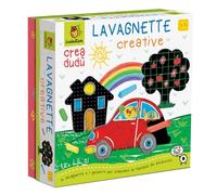 Ludattica | Lavagnette Creative Crea Dudù | Set lavagnette sagomate per bambini 3+ con gessetti colorati | Lavagnetta Cancellabile Bambini | Attività di pre-grafismo | Made in Italy
