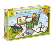 Ludattica | Le Carte Salterine di Bastoncino | 32 grandi carte cerca trova di Bastoncino | Gioco di osservazione e velocità | Gioco Made in Italy