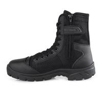 LUDEY Uomo Stivali da Combattimento Stivali Tattici Militari Leggeri Scarponi della Polizia di Pattuglia con Cerniera Laterale Modello 307W-38EU