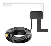 LUDHEP Antenna DAB per auto con connettore SMB, per autoradio DAB, Antenna attiva da 3 m a montaggio su vetro, autoradio per auto