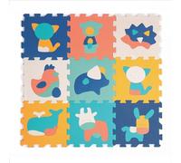 LUDI - Play mat with animals (9 pcs) - LU10023