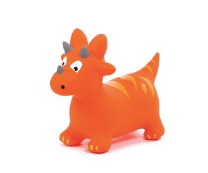 Ludi 90023 Jumping Dinosaur Ball, Orange