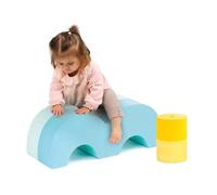 Ludi - Blocchi Di Motricità - 2 Moduli Scalabili in Schiuma - Da 12 Mesi - per Immaginare qualsiasi tipo di esercizio - Coordinamento ed equilibrio - Materiale morbido, leggero, resistente - 60 x 21 x