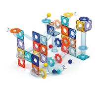 LUDI - Circuito Magnetico - Circuito a Sfere con 26 Piastre Magnetiche, 48 Elementi di Percorso e 6 Sfere - Costruzione 2D e 3D - Da 3 Anni