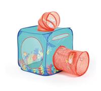 LUDI - Cube Explorer Pop-Up - Cabina per bambini con tunnel destro e tunnel a gomito - Struttura pieghevole con borsa per il trasporto - 80 x 80 cm - a partire dai 2 anni