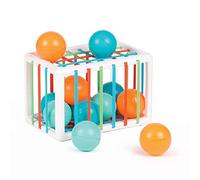 Ludi - Hand cube - built-in kit for babies - 1 cube and 12 small balls - from 10