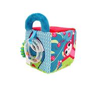Ludi - Cubo in tessuto per l' éveil di bambino 10 x 10 x 10 cm. Molteplici attività sensorielles che attirano la curiosité. Diversi Colori, motivi e textures. développe la abilità - 30038