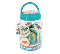 Ludi - Badgeheugen - 2-in-1 - Montageset voor paren van dieren en puzzels - Vana