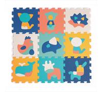Ludi - Play mat with animals (9 pcs) - LU10023