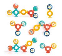 LUDI Smack Pop - Gioco di risveglio a ventosa, 4 palline sonore e 3 ventose in silicone, stimolano la capacità motoria e la creatività, a partire dai 10 mesi