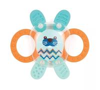 Ludi - Sonaglio Coniglio - Giochi di veglia per bambini - Da 3 mesi Arancione/Blu/Trasparente