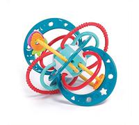 LUDI - Sonaglio Pianeta - Giocattoli per il risveglio del bambino - Da 3 mesi - Colori vivaci, diverse trame e forma originale - Sviluppa la capacità motoria fine e la destrezza