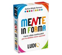 LUDIC - Cards Mente in Forma - Carte-Sfida Riutilizzabili per Allenare le Abilità Visivo-Spaziali | Gioco di Logica Visiva con Sfide Progressive, Allenamento Mentale per Tutte le Età, 10-99 Anni,