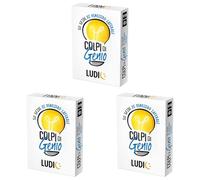 Ludic - Colpi di Genio - 50 Sfide di Pensiero Laterale | Un Gioco di Società per Tutta la Famiglia, Giochi da Tavolo Divertenti per Ragazzi e Adulti, Giochi di Carte, Sfide e Quiz Intelligenti