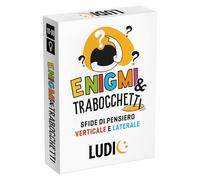 Ludic - Enigmi e Trabocchetti - Sfide di Pensiero Verticale e Laterale - Gioco di Società per 1 o più Giocatori, Anni 10+, Un Gioco di Carte per Tutta la Famiglia| IT60858
