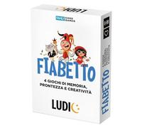 Ludic Fiabetto 4 Giochi di Memoria, prontezza e creatività IT58813 Gioco di società Formato Viaggio per 2+ Giocatori
