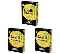 Ludic - Gialli In Gioco Tre Crime Stories -Sfide di Investigazione per tutti! - Gioco Di Società Formato Viaggio Per 1+Giocatori | IT54129 (Confezione da 3)