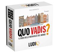 Ludic - Quo Vadis - Il Gioco delle Meraviglie del Mondo - da 2 a 6 Giocatori, Anni 8+, Un Gioco di Memoria, Cultura Generale e Strategia per Tutta la Famiglia - Made In Italy | IT60995
