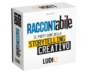 Ludic - RaccontAbile - Il Party Game dello Storytelling Creativo - Gioco di Società 2-6 Giocatori, Anni 12+, Un Gioco di Creatività Linguistica per Tutta la Famiglia - Made In Italy | IT61022