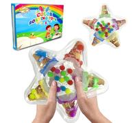 Ludihive Giocattoli Montessori per Bambini, Push Game Relieving Stress Fidget, Color Sorting Toys, Giocattoli per l'Ordinamento dei Colori, Giocattoli per Ragazzi, Ragazze(Cono a Cinque Angoli)